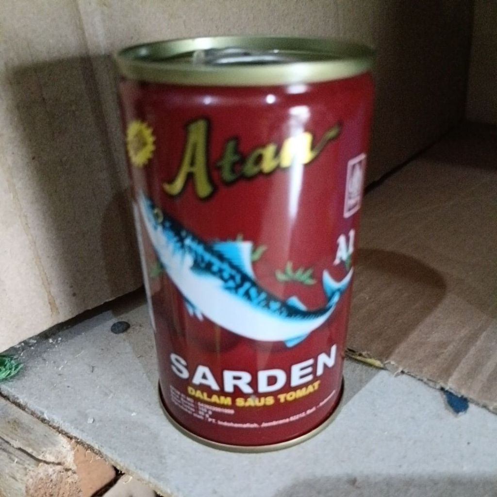 sarden Atan 1 kaleng berat 155gr