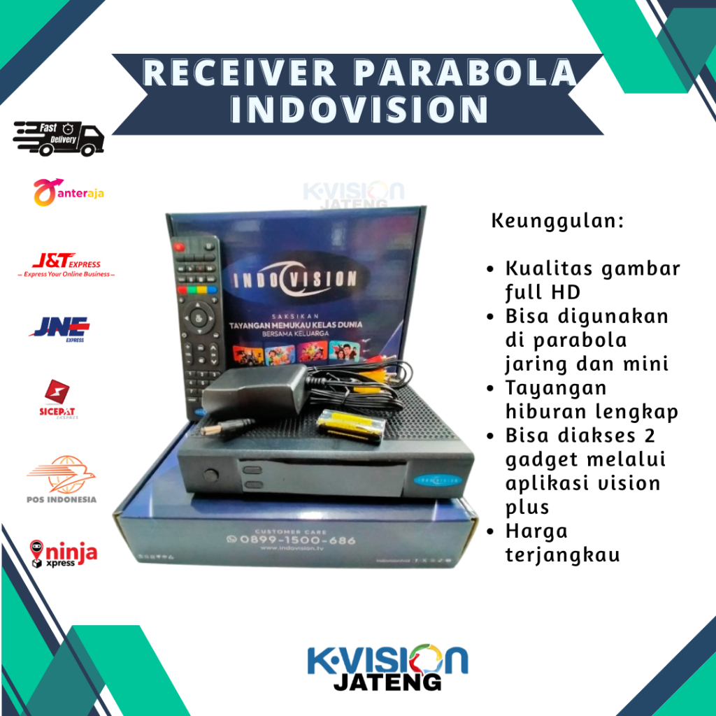 Receiver Indovision Terbaru untuk Parabola KU-Band/Mini