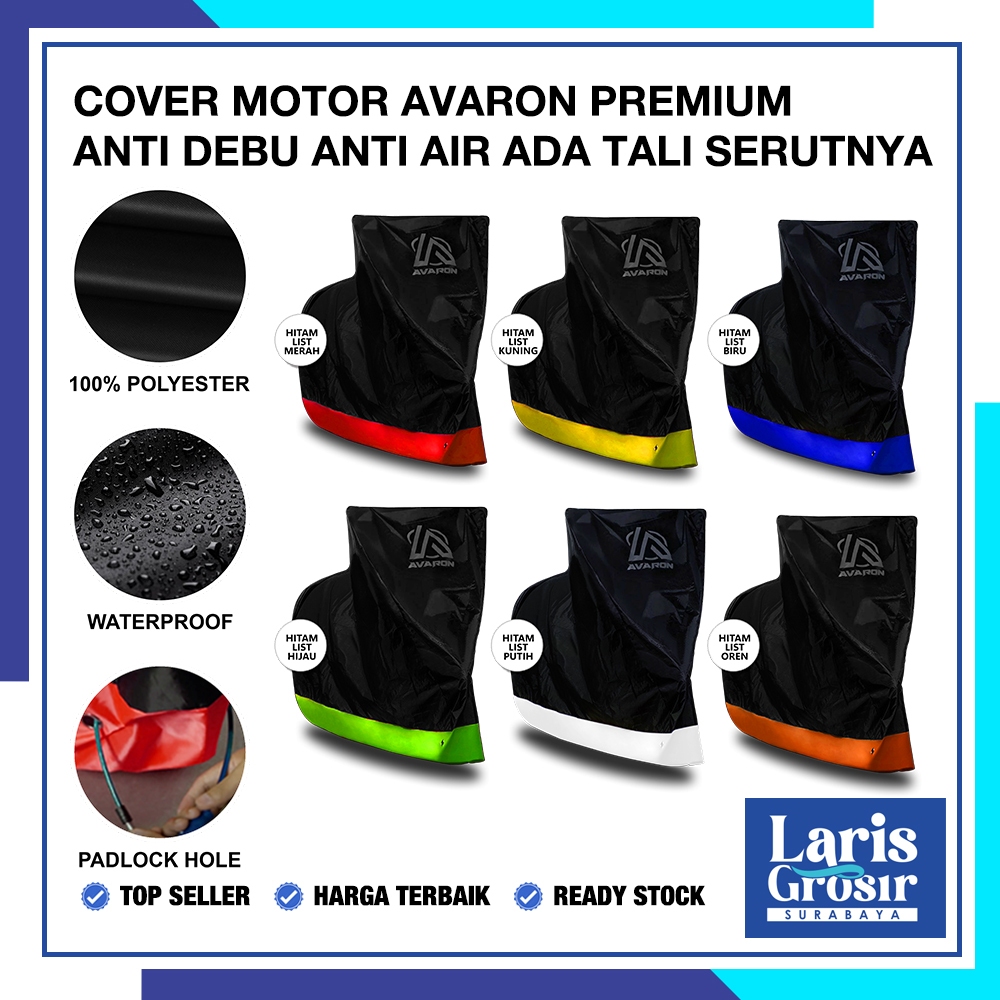 Sarung Motor PREMIUM AVARON MX KING / Penutup Pelindung Body Cover Motor Warna Anti Air Merk Avaron 
