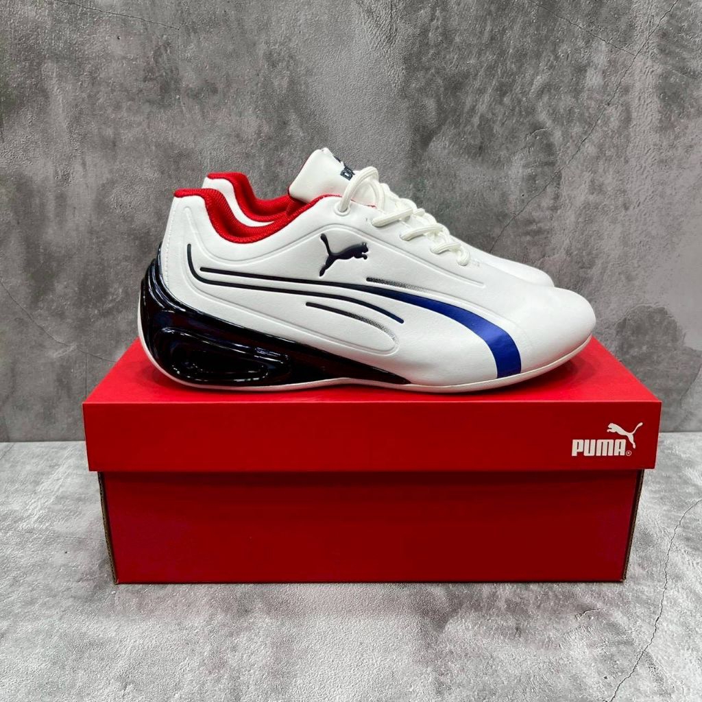 sepatu sneakers future Ferarri white blue black