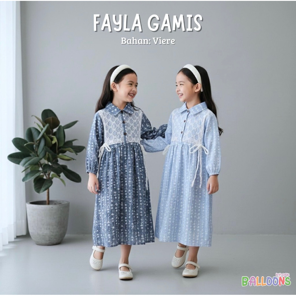 FAYLA GAMIS v.3|GAMIS ANAK|GAMIS KIDS|3-8TAHUN