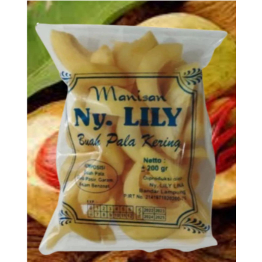 Manisan Pala Kupas Kering Khas Lampung