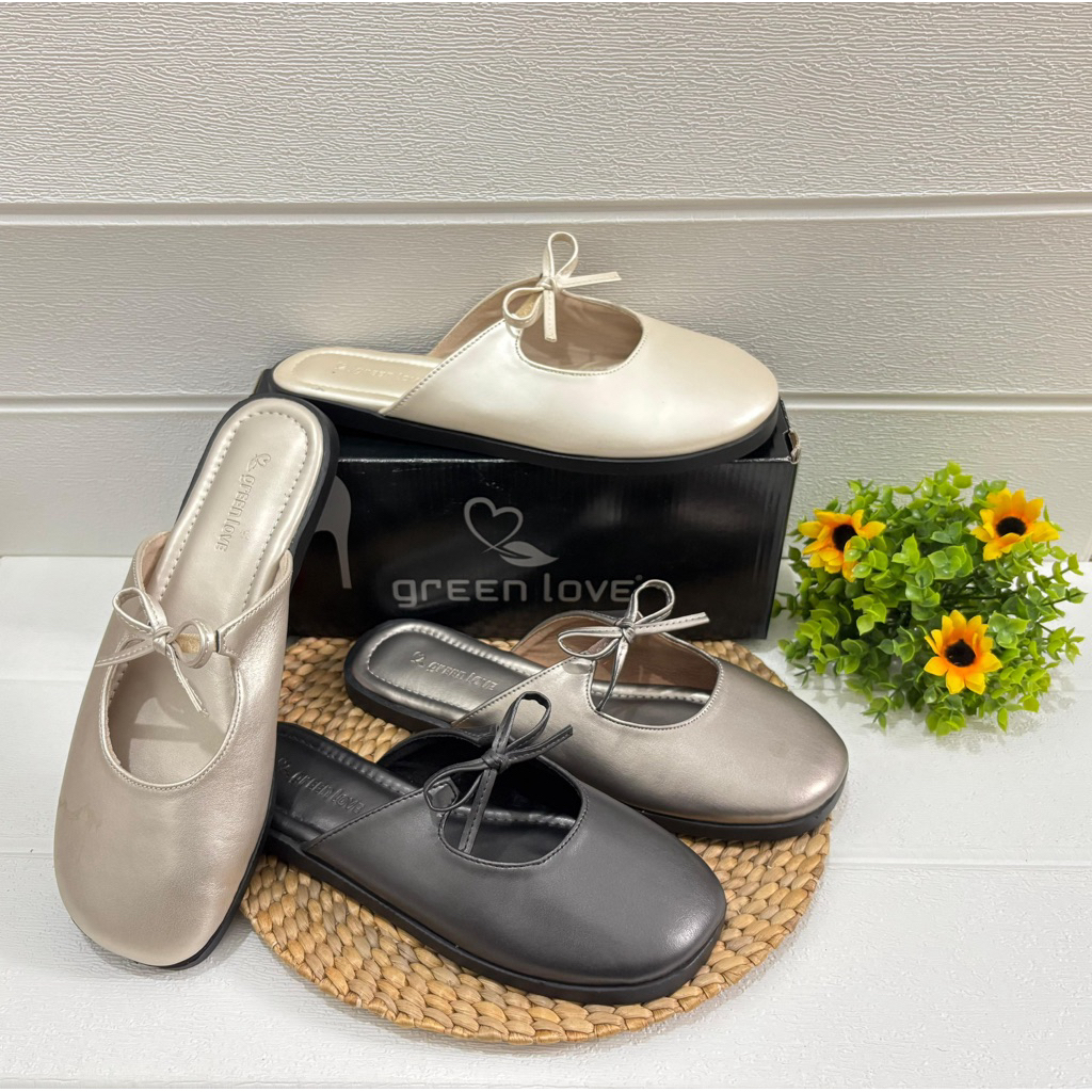 FLATSHOES GREEN LOVE
