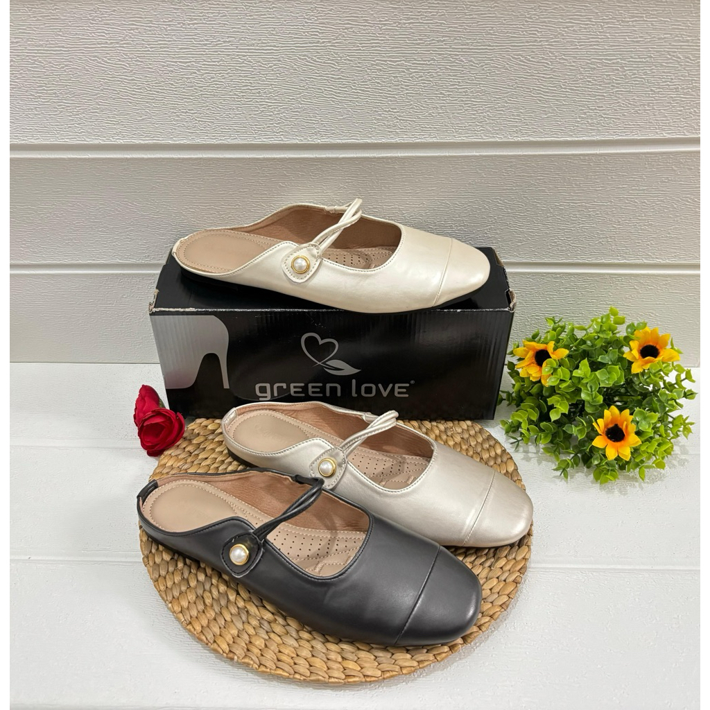 FLATSHOES GREEN LOVE
