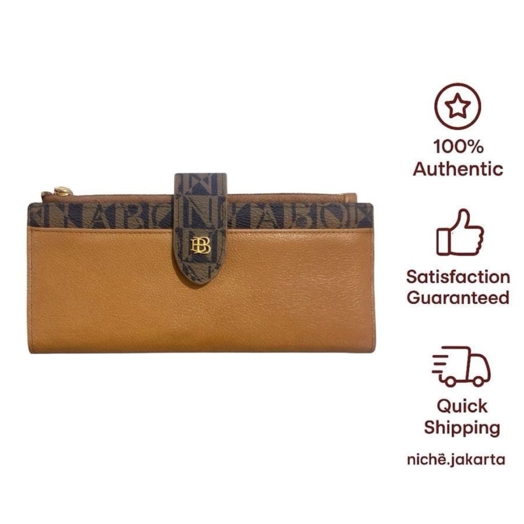 BONIA LYDIA 2 Fold Long Wallet Monogram