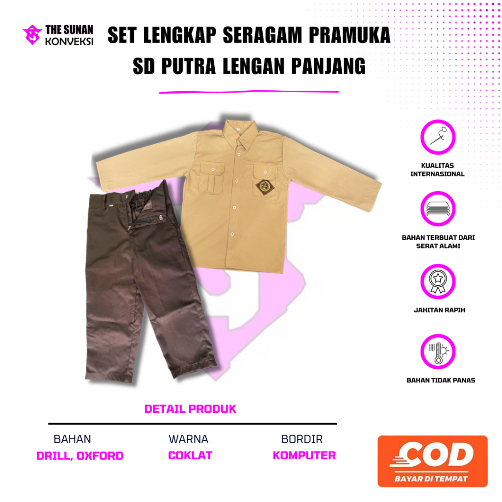 SET SERAGAM PRAMUKA SD SET SERAGAM PRAMUKA SD PUTRA SET SERAGAM PRAMUKA PUTRA SD MURAH