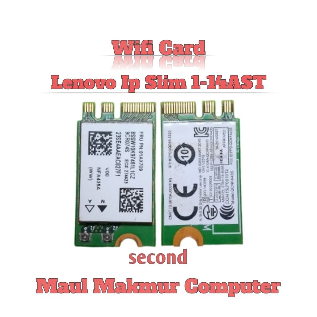 Wifi Card Wireless Laptop Lenovo Ideapad Slim 1-14AST Original Replacement