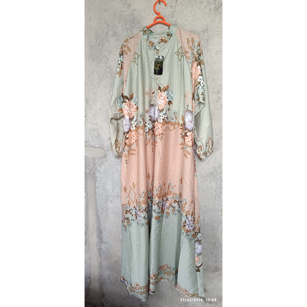 BAJU GAMIS MOTIF BUNGA ELEGAN