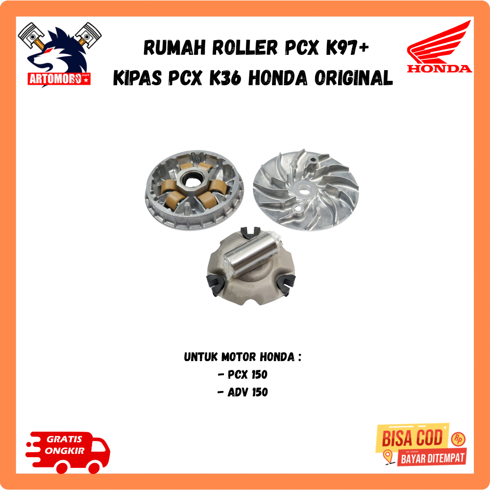 Ori rumah roller pcx 150 - rumah roller pcx k97 - kipas pcx K36 Original