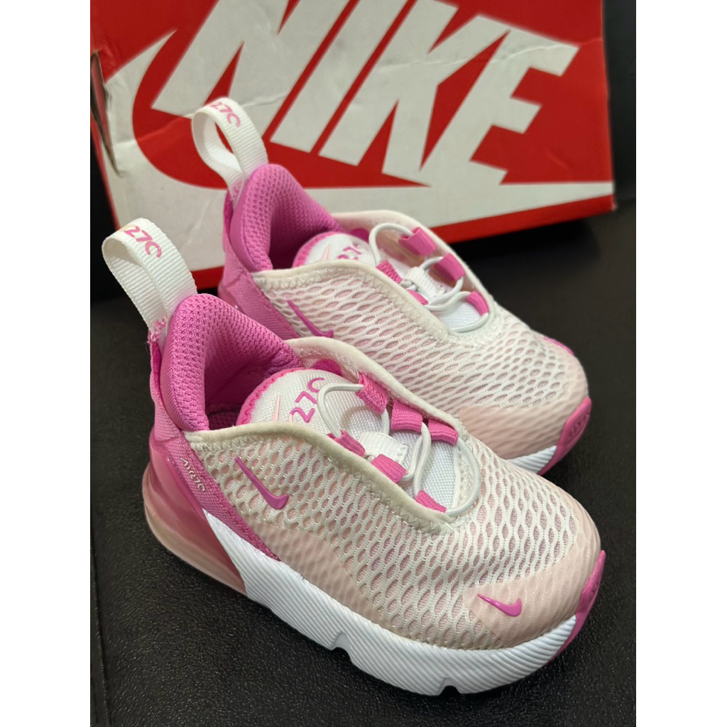 Sepatu Anak Nike Air Max 270 TD White Playful Pink