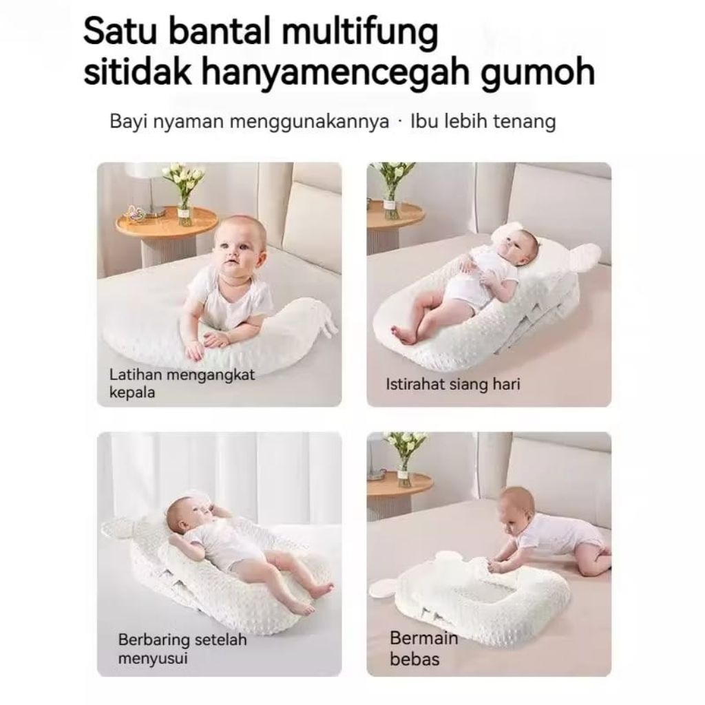 Biel kids Bantal bayi tummy time bantal anak  anti gumoh/muntah