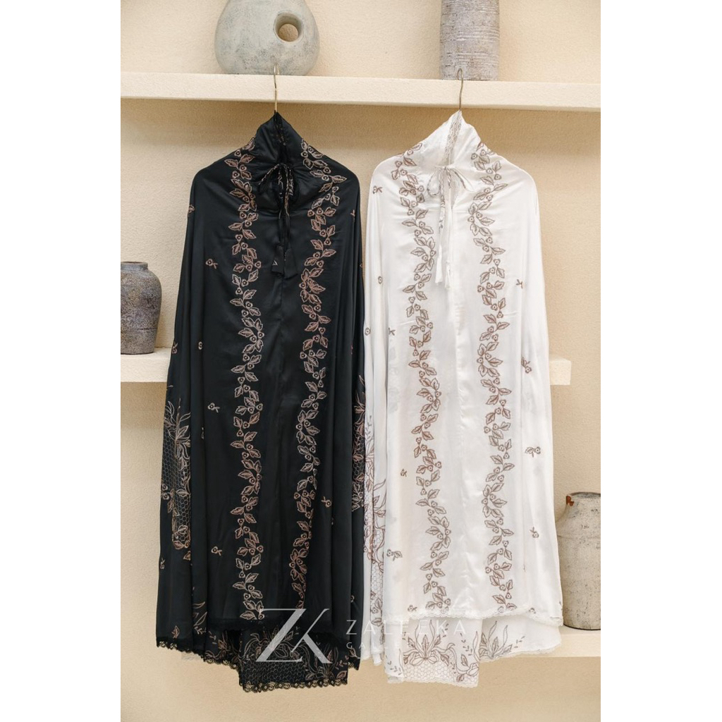 Zaleeka mukena silk bordir