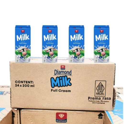 Diamond Milk UHT 200ml - Susu Diamond (1 karton isi 24pcs)