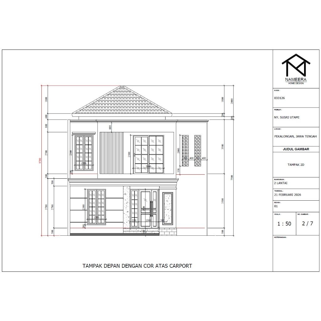 Jasa Desain Rumah Termurah | Desain Rumah | Desain Denah 3D Rumah