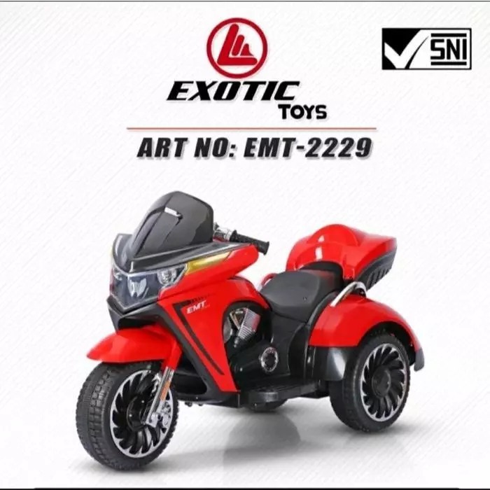 [ BONUS BUKU ] Motoran aki harley davidson 12volt motoran aki anak motor harley EMT-2229