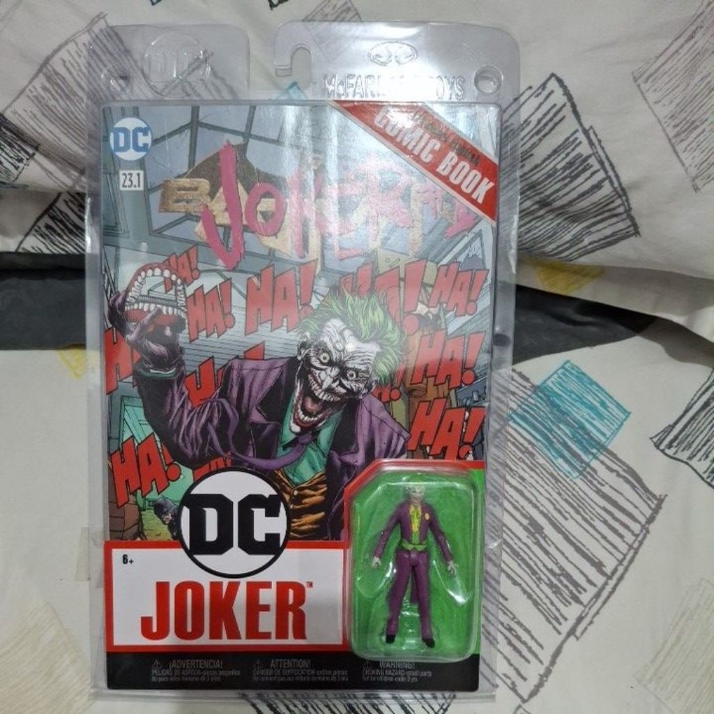 joker dc mcfarlane figure comic book