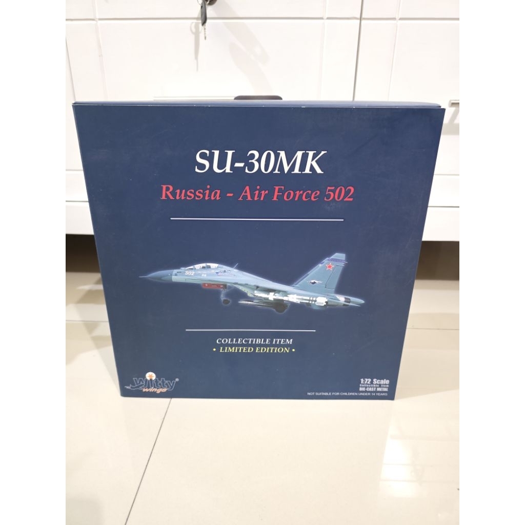 [ori] Limited edition Diecast 1/72 Sukhoi Su-30 air fighter russian air force 502 witty wings very r