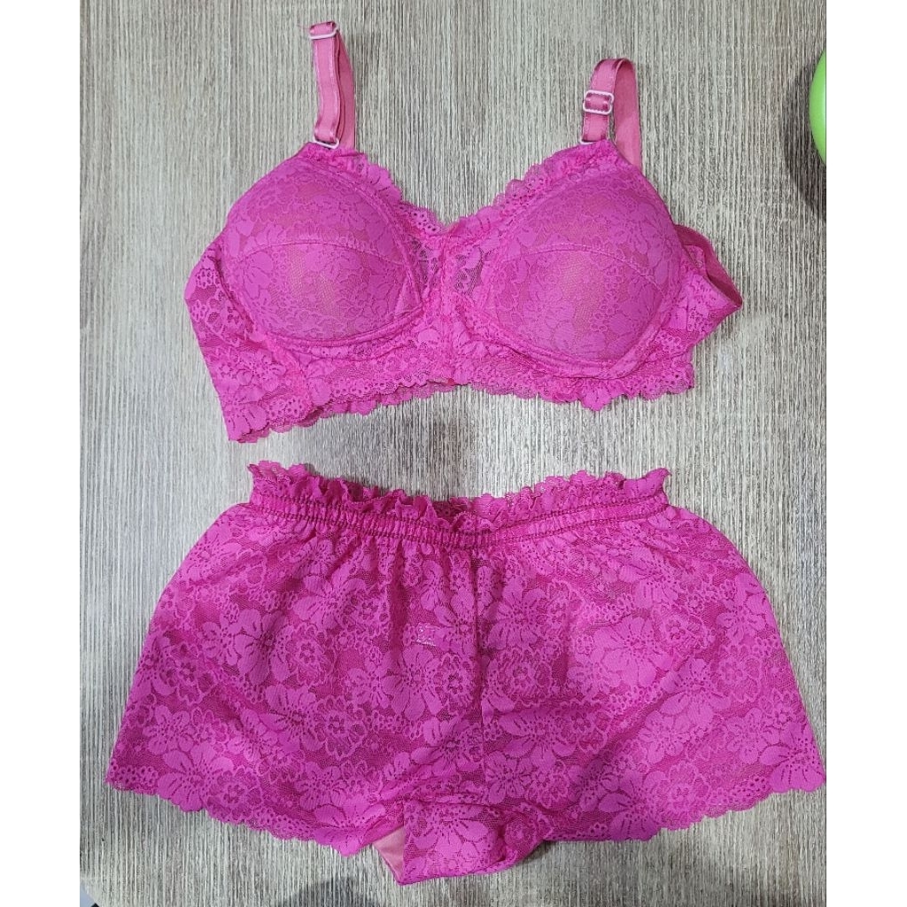 [MERAH MUDA JUPE]BRA SET + CD MERAH MUDA,LINGERIE,BRA SET BANDUNG,BRA + CD
