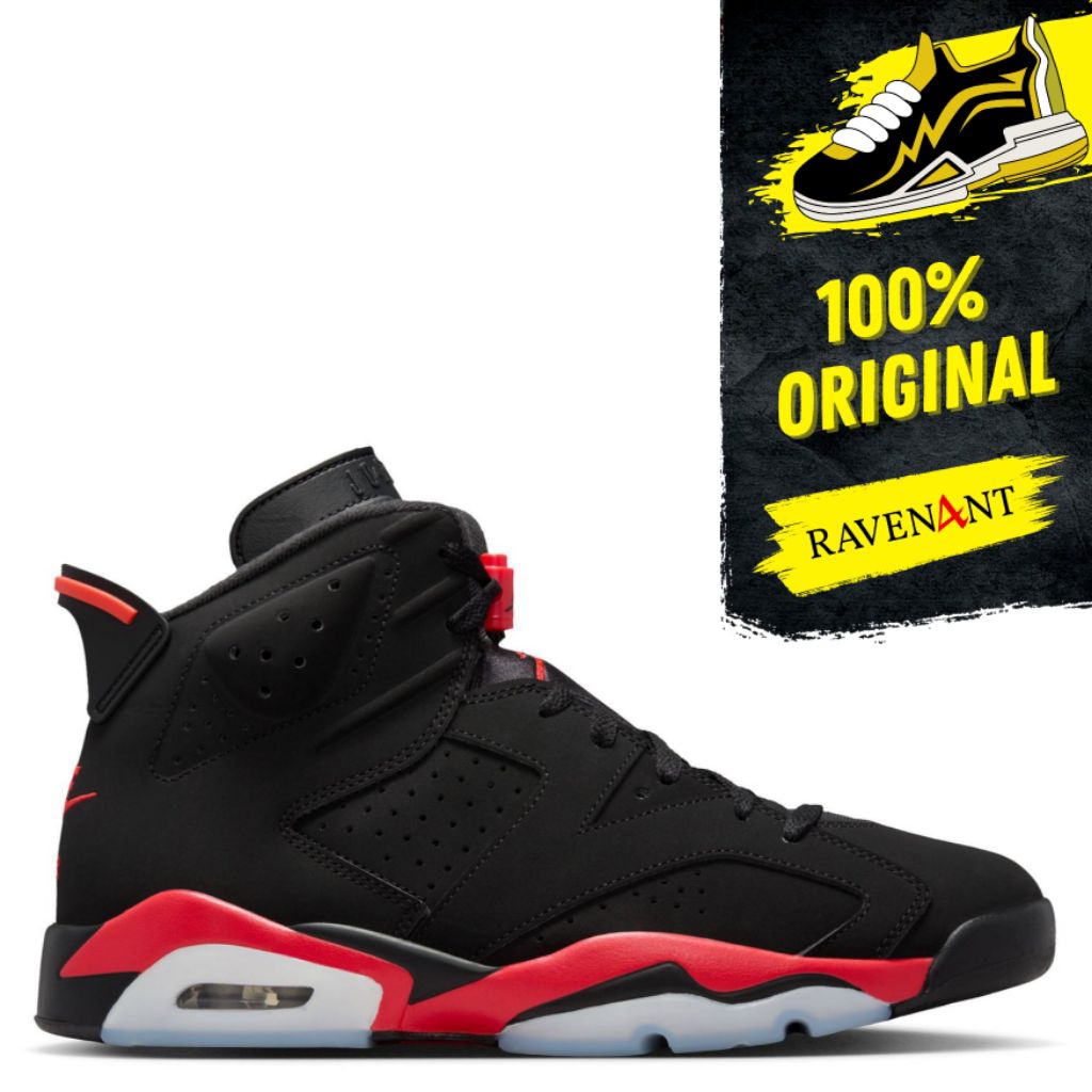 NIKE Air Jordan 6 Retro Infrared Salesman ORIGINAL - Sepatu Sneakers Pria
