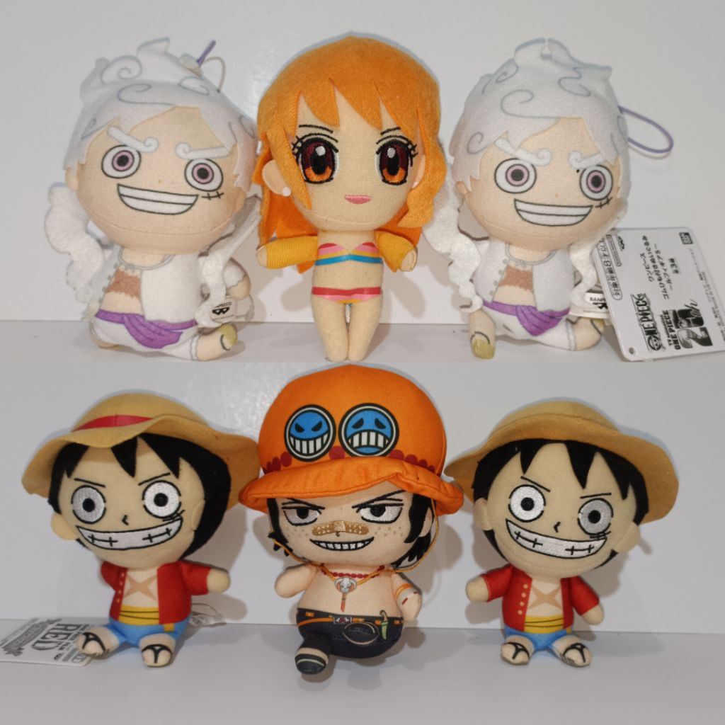 One Piece Ganci Boneka Anime Luffy Nami Ace Gantungan Fashion