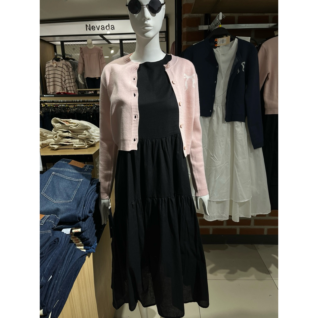 DRESS WANITA TANPA LENGAN POLOS BY NEVADA MATAHARI STOREE
