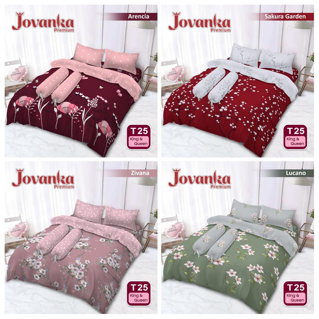 Bed Cover Only / Tanpa Sprei Jovanka King Size 200x200