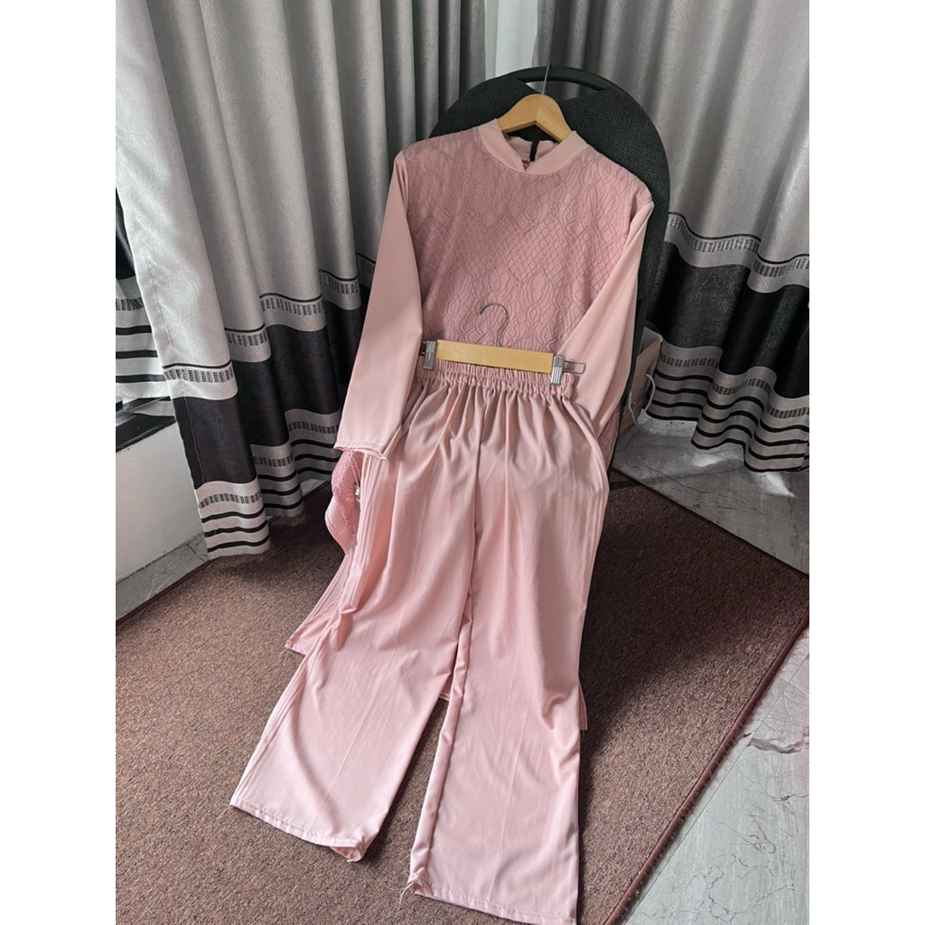 ONESET LOVA / SETELAN CELANA mix Tile / One set Celana Brokat