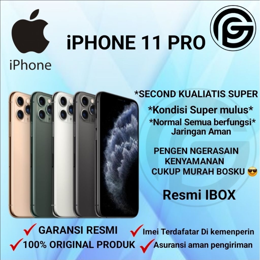 Iphone 11 pro 256GB Resmi Ibox
