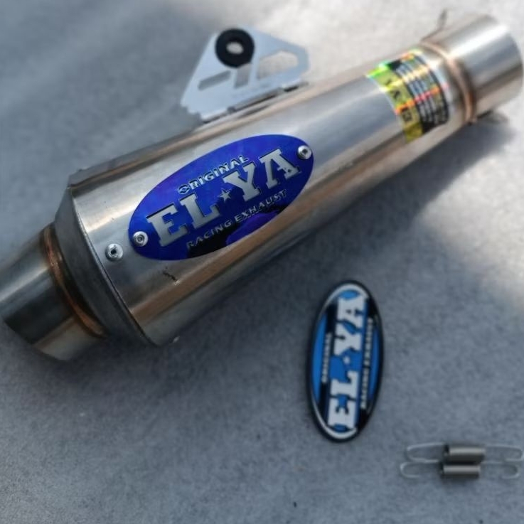 SLINCER KNALPOT ELYA ORIGINAL FANTERA KERUCUT EMBLEM COATING UNGU SARANGAN SETENGAH DAN FULL INLET 5