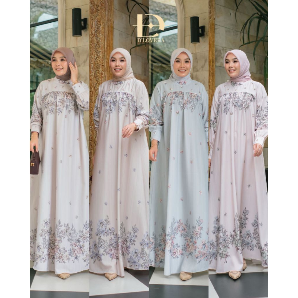 Shenna dress gamis terbaru premium original by D'lovera