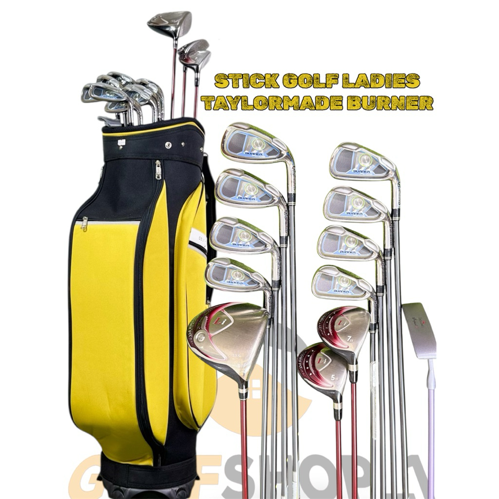 Stick Golf Ladies Taylormade Burner Shaft Graphite Flek Ladies Second Original Fullset Bag Golf