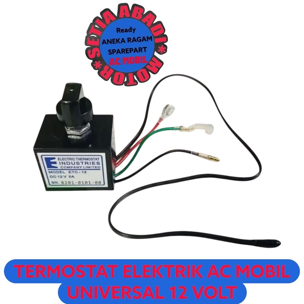 termistor termostat elektrik AC mobil universal 12 volt