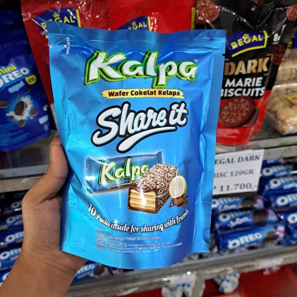 KALPA WAFER COKLAT KELAPA SHARE IT ISI 10 PCS