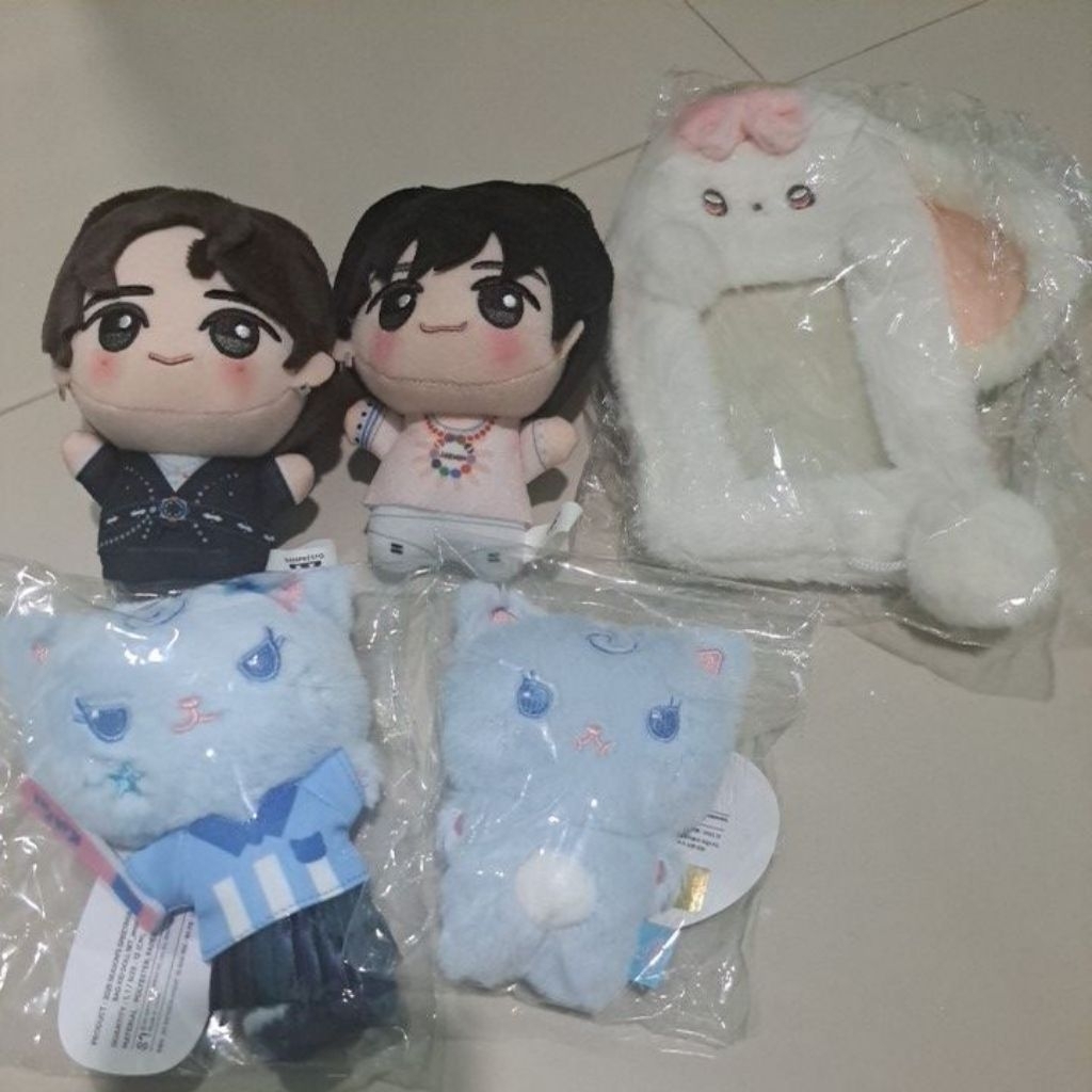 Doll Chibigurumi NCT 127 & NCT DREAM, aespa Bad Kid Doll & 10 cm Doll, White Rabbit Cahol