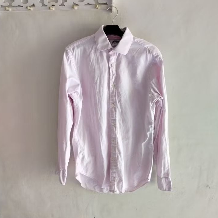 kemeja pria SIZE M TM lewin branded baby pink