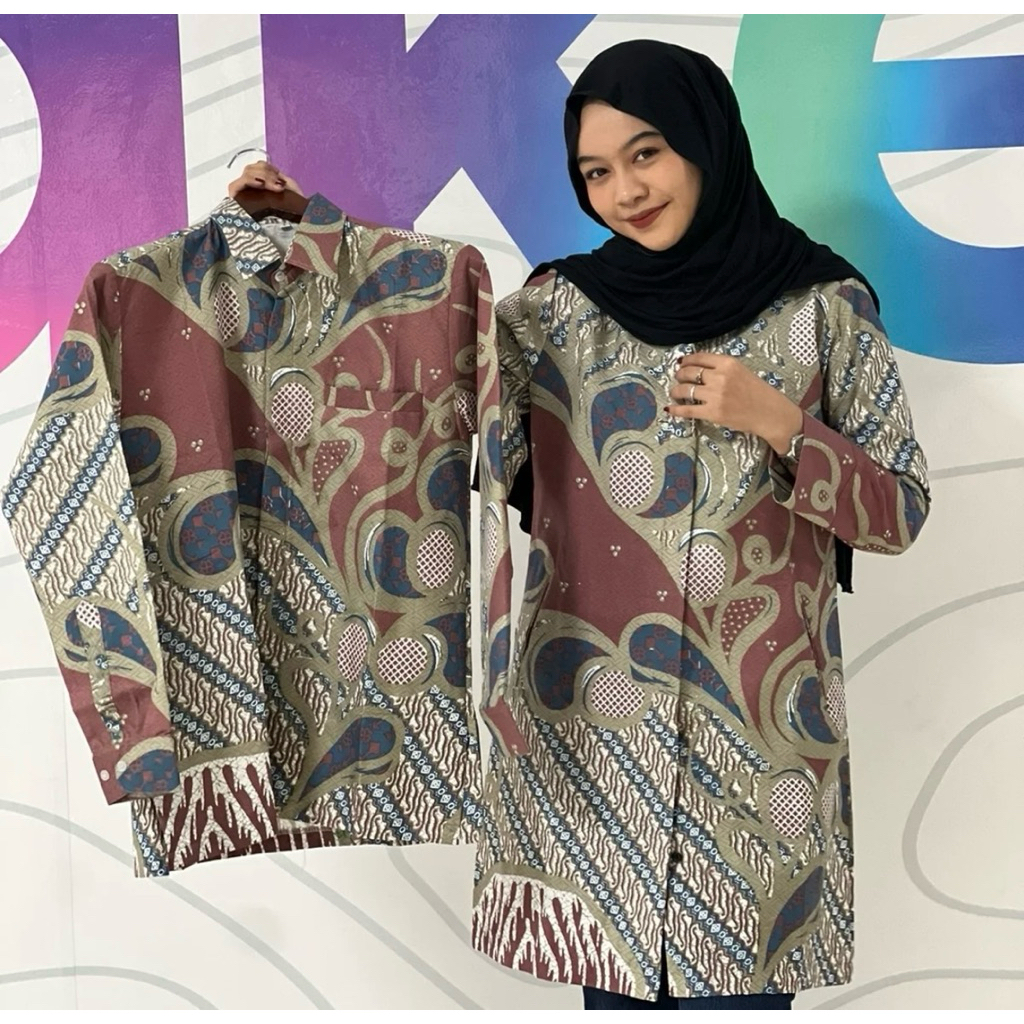 baju batik couple solo premium