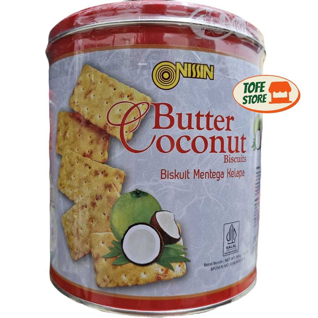 biskuit kaleng nissin butter coconut kelapa 345gr