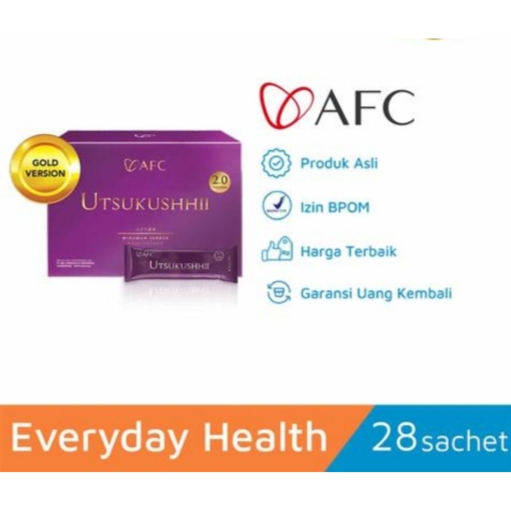 Afc Utsukushhii Gold Suplemen Kesehatan Jepang