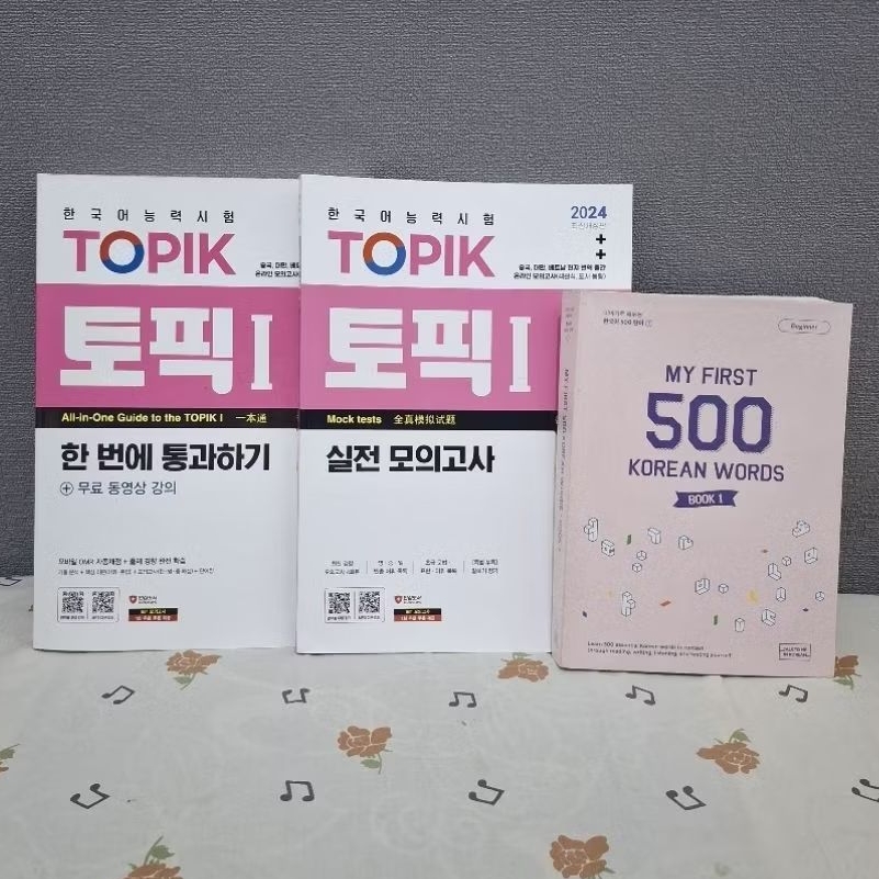 [PRELOVED BUKU] bahasa korea topik 1 & ttmik my first 500 korean words