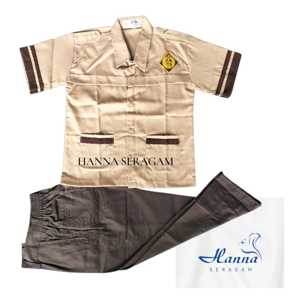 Stelan baju Pramuka siaga pendek/celana pramuka/SD/MI/TK/SERAGAM SEKOLAH