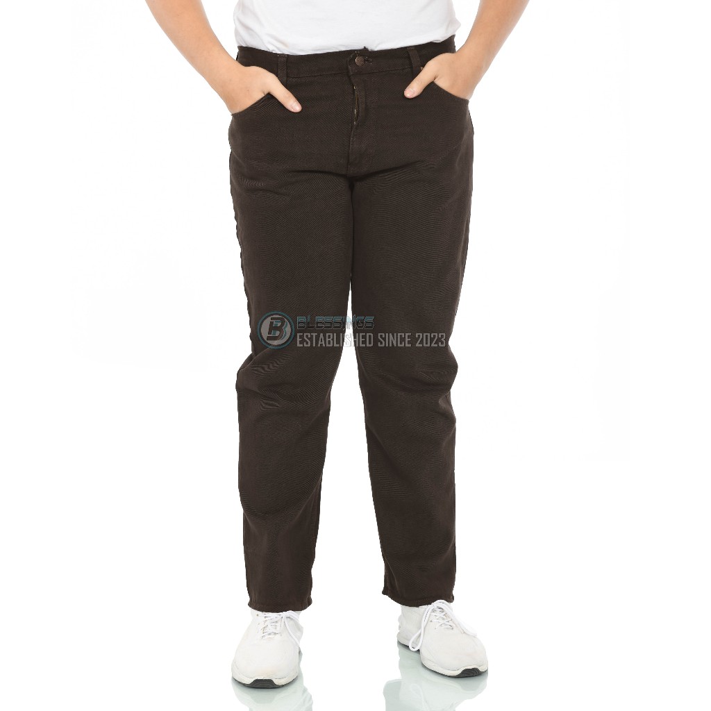 TH Celana Standar Pria Celna Pria Jeans Standar Reguler Warna COKLAT Celana Jeans Panjang Pria