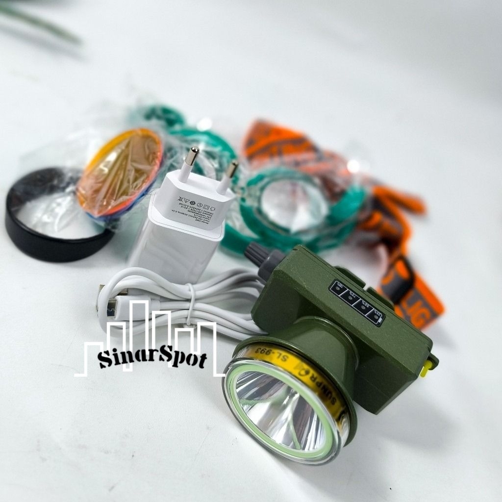 SUNPRO, senter kepala selam/menyelam, sunpro sl-993 160 watt dengan cahaya putih