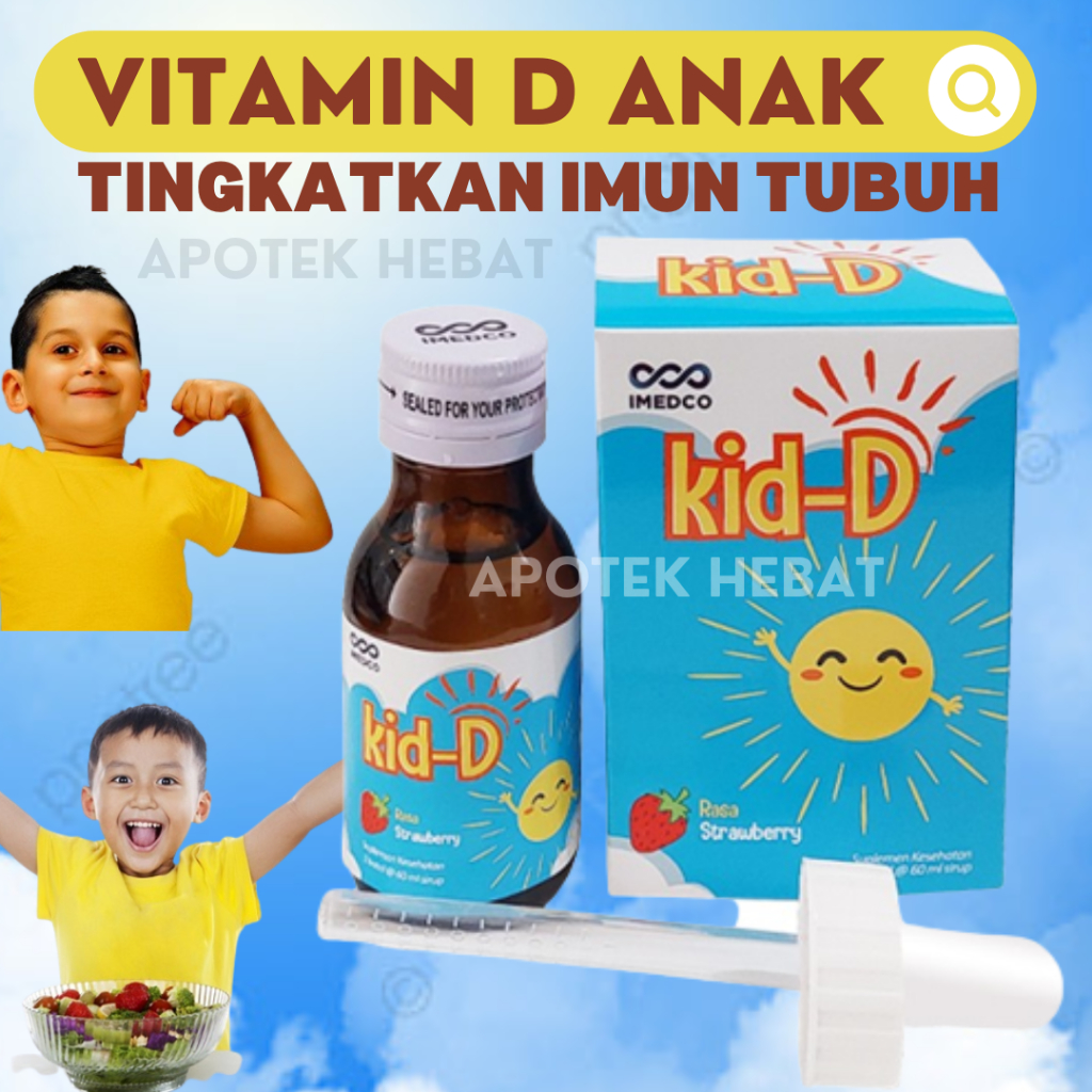 KID D Sirup Suplemen Anak Vitamin D anak Pertumbuhan Anak Vitamin Tulang