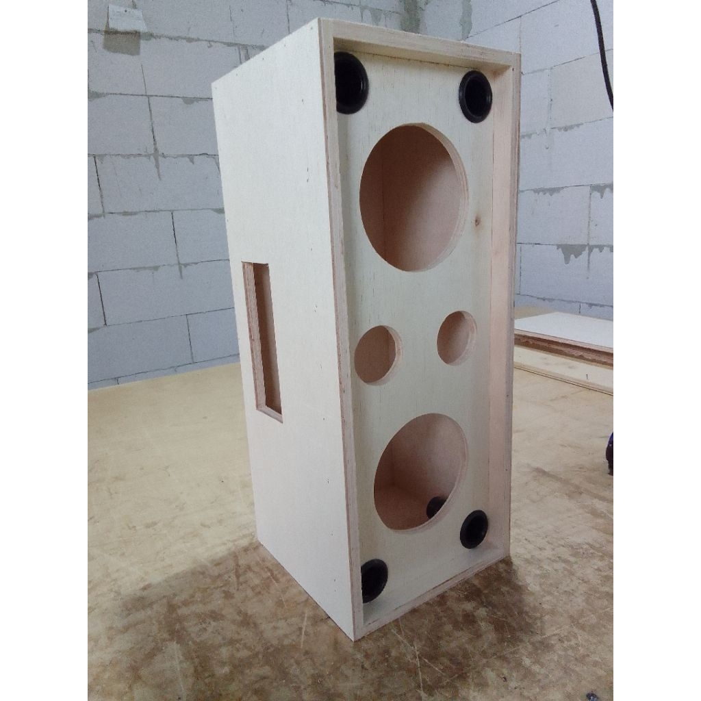 Box speaker 6 inch double + tweter