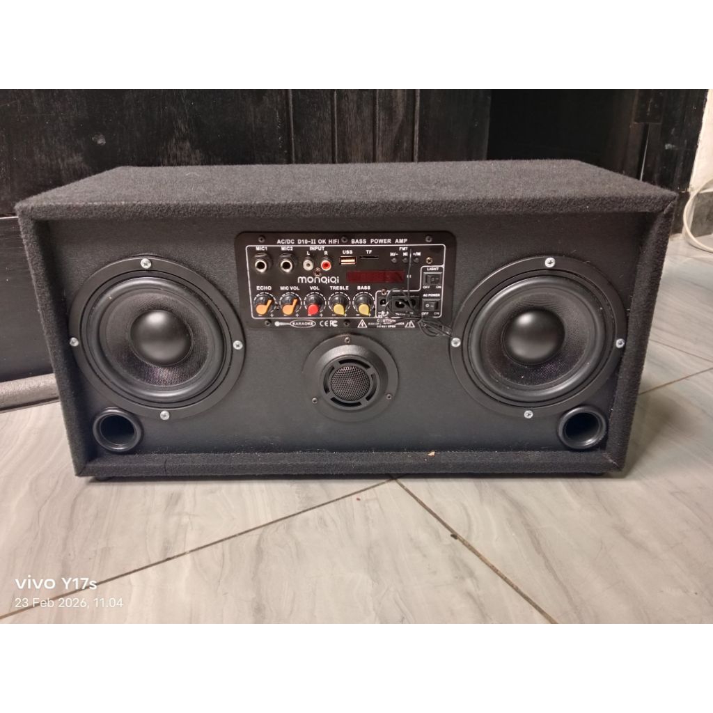 SPEAKER AKTIF PORTABEL BLUETOOTH 5 IN DOBLE (FREE PACKING)