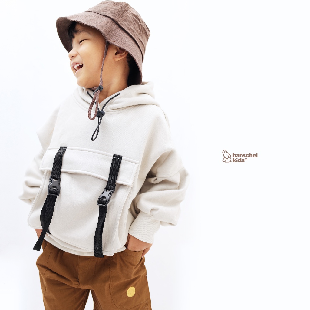Hanschelkids - Junko Sweater ( Sweater Hoodie Cotton Fleece Premium  2-14 Tahun )