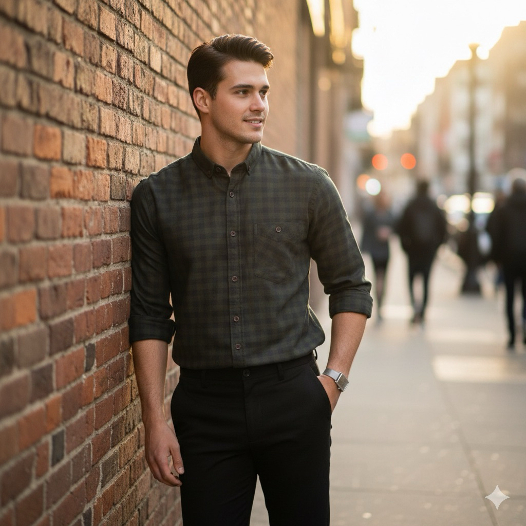 (BISA COD) Daily 039 Kemeja Flanel Terlaris Lengan Panjang Pria Wanita Hem Premium Quality Kameja Ke