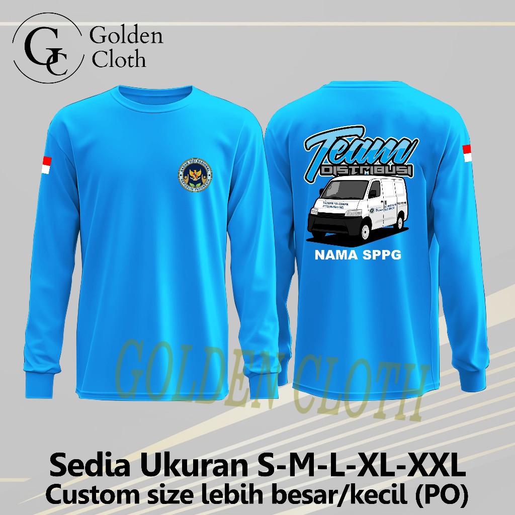 KAOS TEAM DISTRIBUSI SPPG BGN PROGRAM MBG LENGAN PANJANG