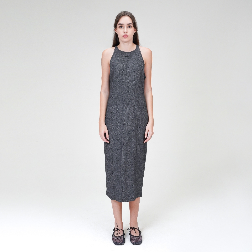 CELCIUS WOMAN Panelled Denim Dress LIN000211W Hitam