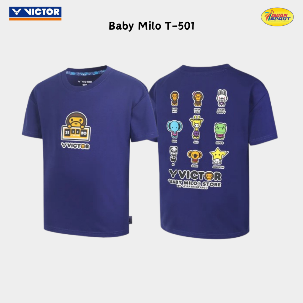 Limited Edition Knitted T-Shirt Victor Baby Milo T-501BM F MILO BLUE